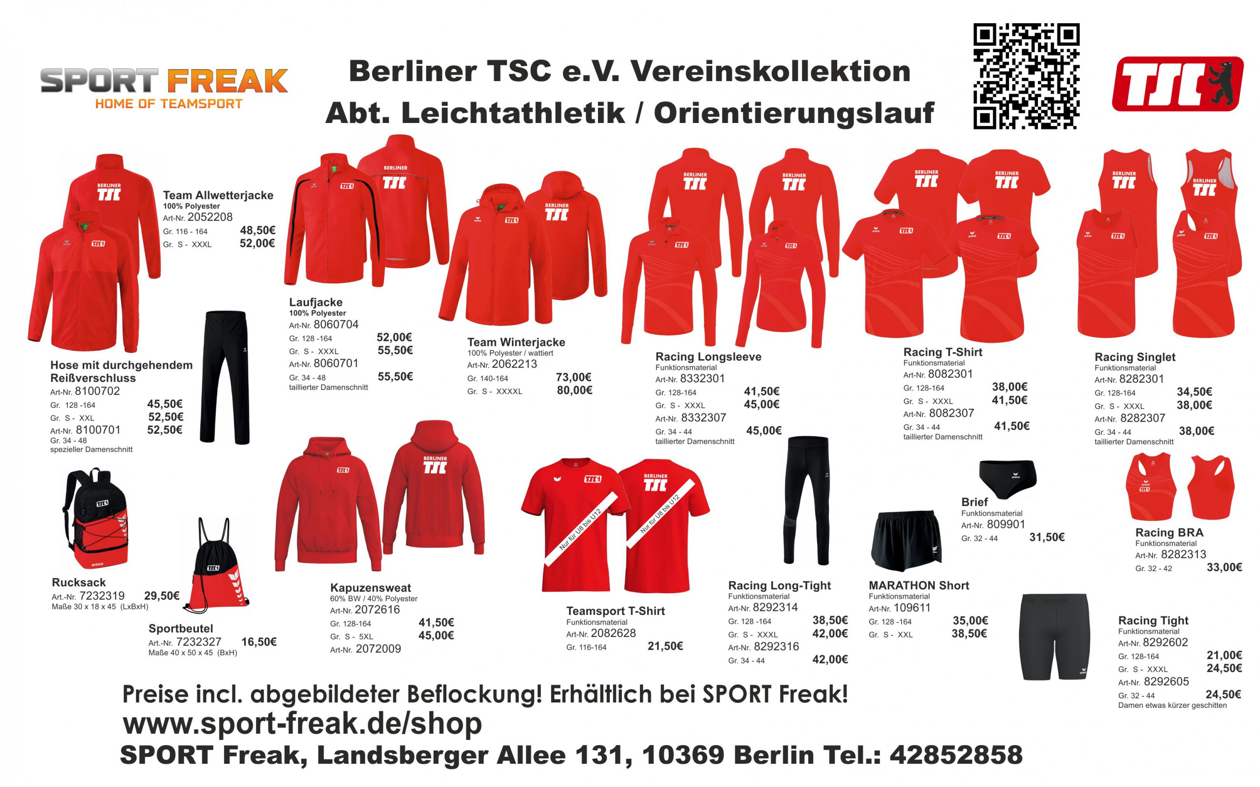 BTSC Leichtathletik Flyer 2026