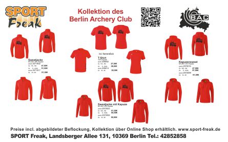 Berliner Archery Club Flyer 2023