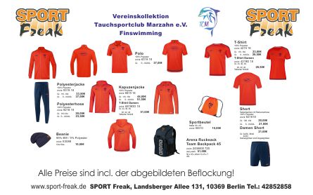 Flyer_Tauchsportclub_Marzahn_Finswimming 2022