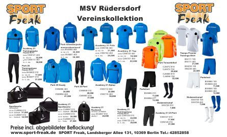 MSV Rüdersdorf Flyer 2021